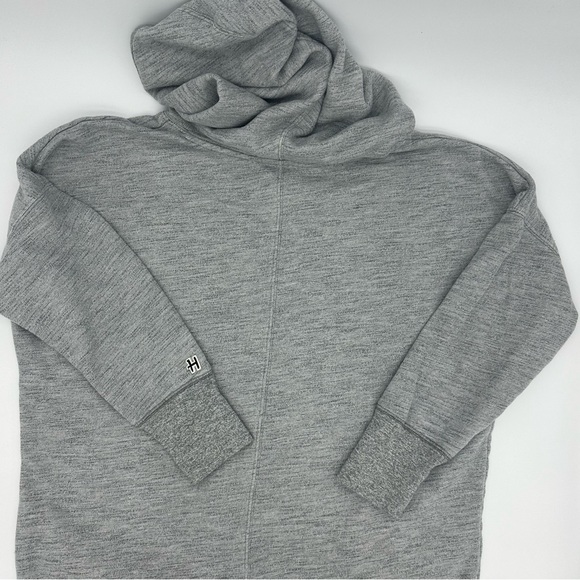 HOMAGE HUSTLE Women's Over Sized Mock Neck Pullover Hoodie Gray Small - Picture 8 of 9